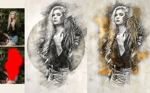 GAllerist (Çizim) Photoshop Eylemi