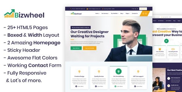Çok Amaçlı İş ve Dijital Ajans HTML5 Şablonu