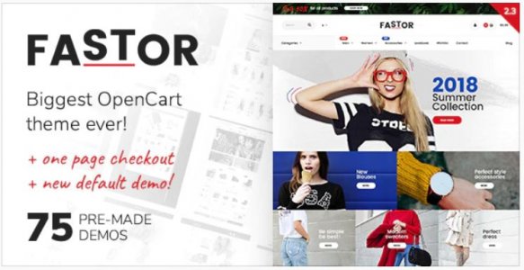 Fastor  Çok Amaçlı Duyarlı Opencart Teması