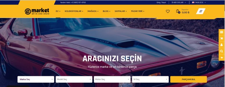 Araç Yedek Parça Satış Sitesi