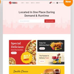 Restoran Yemek Siparişi ve Teslimatı HTML Teması