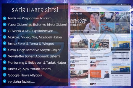 Haber Sitesi, Dergi Sitesi, Magazin Sitesi