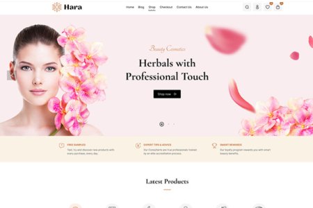 Hara - Güzellik ve Kozmetik Mağazası WooCommerce Teması