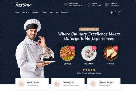 Restimo - Restaurant WordPress Theme